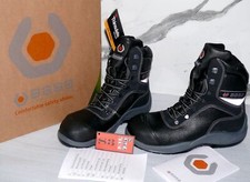 BASE B0120 2402 Rindleder Sicherheits Schuhe Winterstiefel S3 SRC Dämpfung 39 48