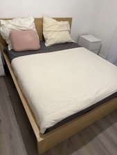 IKEA Malm Bett 160x200 In Holzoptik Bettkasten