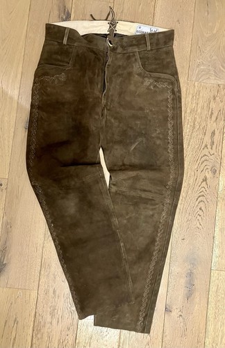 Herren wildlederhose lang mit - herren,