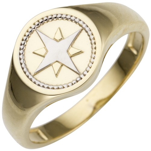 Breiter ring 585 gold - mm,