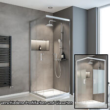 Schulte Duschkabine Eckeinstieg Schiebetür Duschabtrennung Dusche 5mm ESG