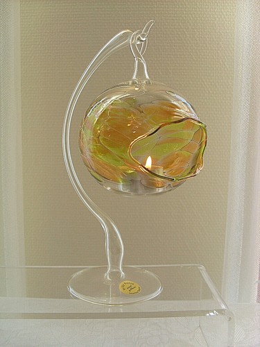 Lauscha glas windlicht - glas,