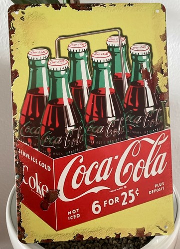 Blechschild coca cola retro - coca,