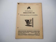 Amazone ZA Zentrifugalstreuer Kurz Betriebsanleitung ETL Streutabelle 1962