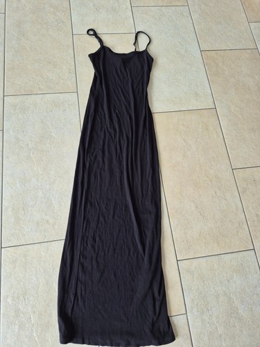 Damen schwarzes langes - , kleid