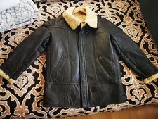 Lederjacke Pilotenjacke mit Fell Gr 50 gebraucht