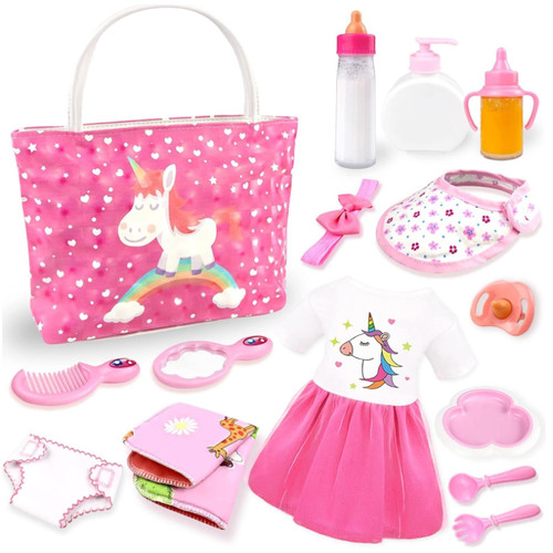 Baby puppe zubehör set - set, 15