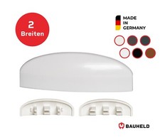 BAUHELD® Fenster Wasserschlitzkappen 30 Stück Entwässerungskappen ASA Weiß Braun