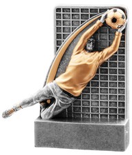 Fussball-Pokal (Torwart) Resin-Figur, mit Gravur (39803)