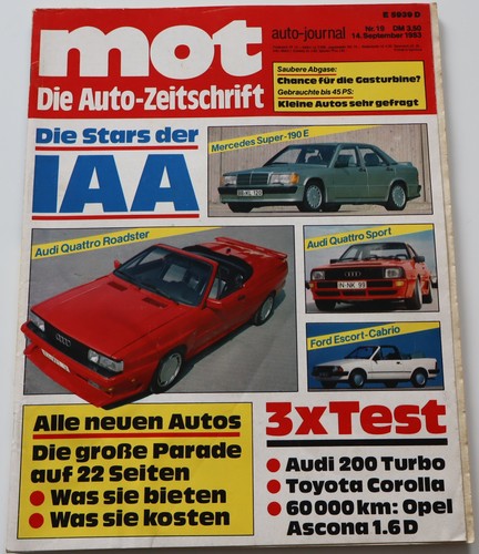 Mot 1983 audi - mot, 19/1983