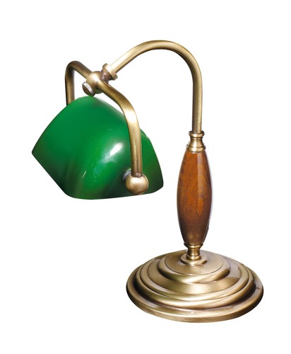 Tischleuchte bankerlampe antik - tischleuchte,