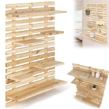 Wandregal Holz 60 x 80 cm mit