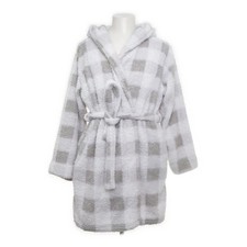 Primark, Bademantel, Größe: M, Weiß/Grau/Mehrfarbig, Polyester #36m