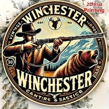 Blechschild rund Winchester