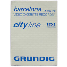 Grundig VS 5180 VPS Barcelona city line Bedienungsanleitung Manual BDA Deutsch