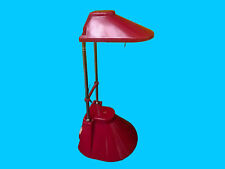 1980er Fuder Memphis Style Schreibtischlampe rot  Tischleuchte Teleskoplampe 50c