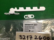 Fensterfeststeller Siegenia mit Gelenk und Halteplatte weiss Holz u. Ku. Fenster