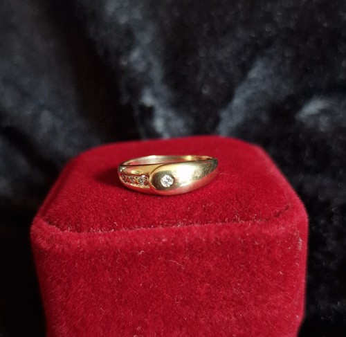 Damenring gold 585 mit - gold, 4