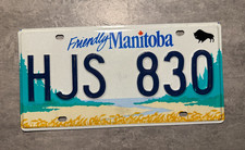 Manitoba Kanada Canada Nummernschild Kennzeichen License Plate Friendly Manitoba