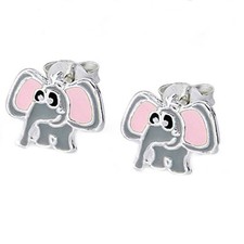 Kinder Ohrringe Elefant 925