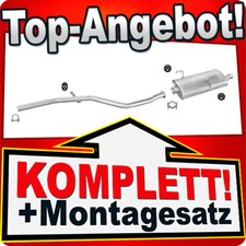 Auspuff für PEUGEOT 206 2.0 HDI Schrägheck Auspuffanlage