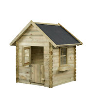 Holzhaus Spielhaus Gartenhaus Kinderspielhaus mit Blumenkasten