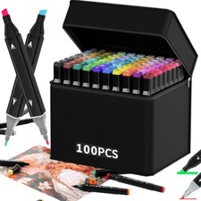 100 farben marker stifte - 100, dual