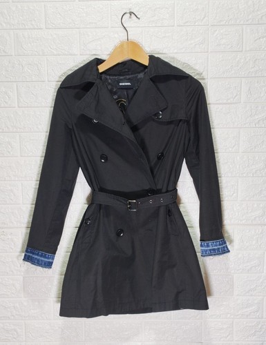 Diesel trenchcoat schwarz - diesel,