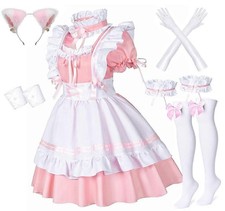 Anime Französische Dienstmädchen Schürze Lolita Kostüm Cosplay, Gr. 3XL