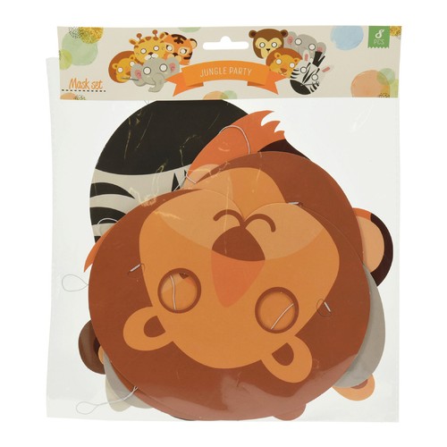 Tiermasken kinder 8er set - kinder,
