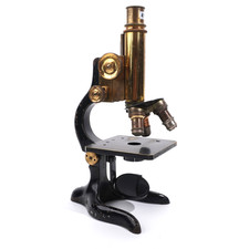 Antikes Messing Mikroskop Ernst Leitz Wetzlar brass microscope #4109