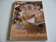 Sanella Backen herzhaft und pikant VINTAGE Rezepte 1986 Kochen Backen