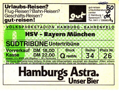 Ticket hamburger hsv - sv,