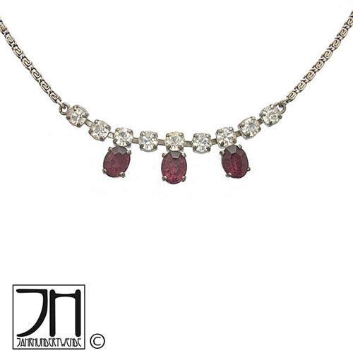 Strass halskette silberkette - strass,
