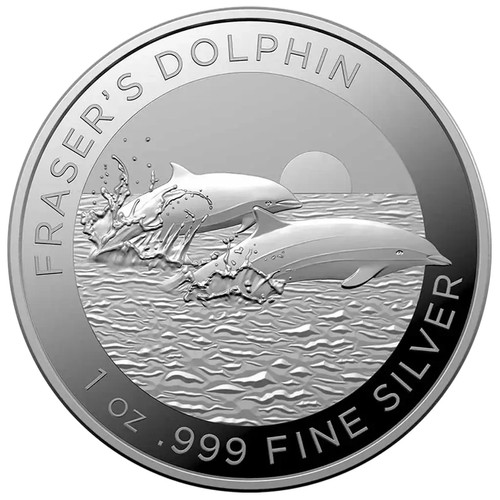 Silbermünze fraser dolphin - silbermünze,