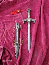 Stoß - Dolch mit Scheide Aus. Metall Oder Schwert Mittelalter Ritter Sammler