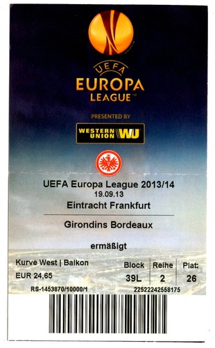Ticket eintracht frankfurt - eintracht,