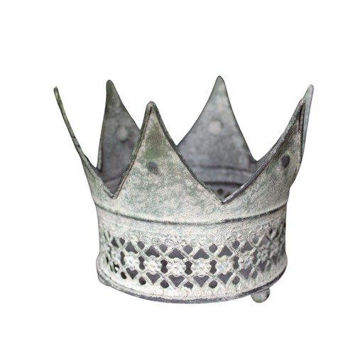 Deko krone antikgrün vintage - antikgrün,