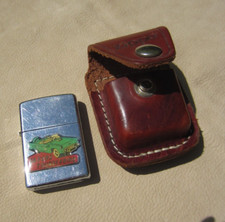 Zippo Thunderbird Feuerzeug mit original Leder Gürteltasche