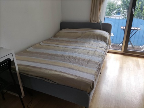 Bett 140x200 mit - (slattum),