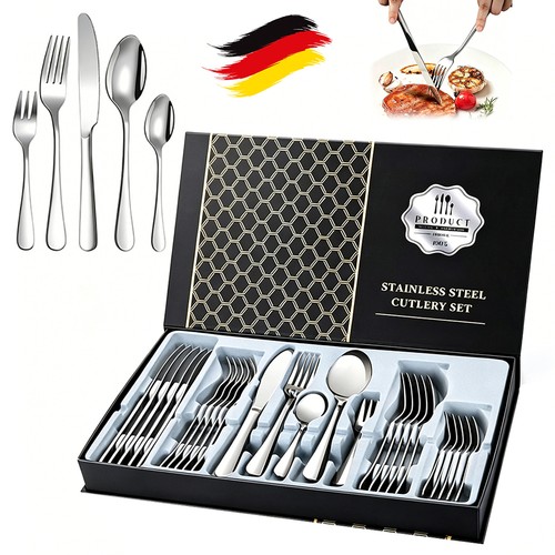 Tlg edelstahl besteck set - 30,