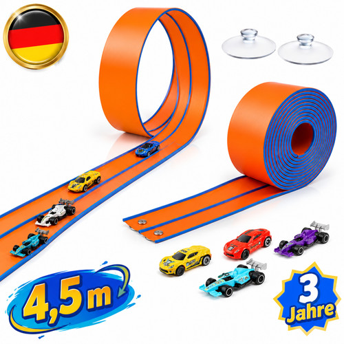 Kinder rennbahn flexible - 4.5m,