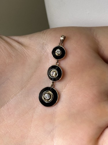 Art deco massiver - 10k, gelbgold