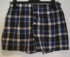 Blau/weiß/schwarz/grau karierte Shorts/Boxershorts  von PESAIL Gr. XL