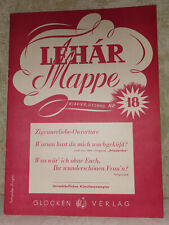 Notenheft „LEHÁR Mappe“ NR 18  Klavierausgabe  mit Text