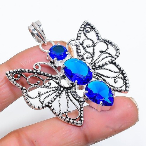 Handgefertigter blauer