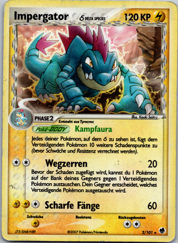 Pokémon karte impergator - karte,