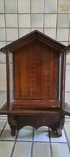antiker Holz-Hausaltar-Andachtsvitrine 77cm groß