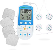 TENS Maschine & EMS Massagegerät Combo Schmerzmittel Gerät + 4 runde Elektroden