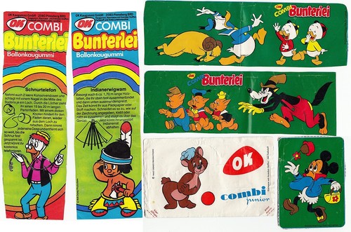 Stück alte kaugummi bilder - stück,